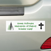 キャンプのバンパーステッカー バンパーステッカー (車上)