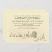 キャンプのプレリハーサルディナー招待状 招待状 (正面/裏面)