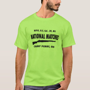 キャンプのペリーの国民はM1 Garandに一致させます Tシャツ
