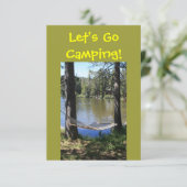 キャンプの両面招待状 招待状 (スタンド正面)