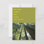 キャンプの両面招待状 招待状 (裏面)