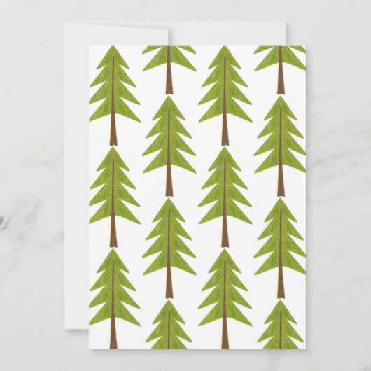 キャンプの便箋を記入する ノートカード (裏面)