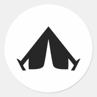 キャンプの傾向アイコン ラウンドシール