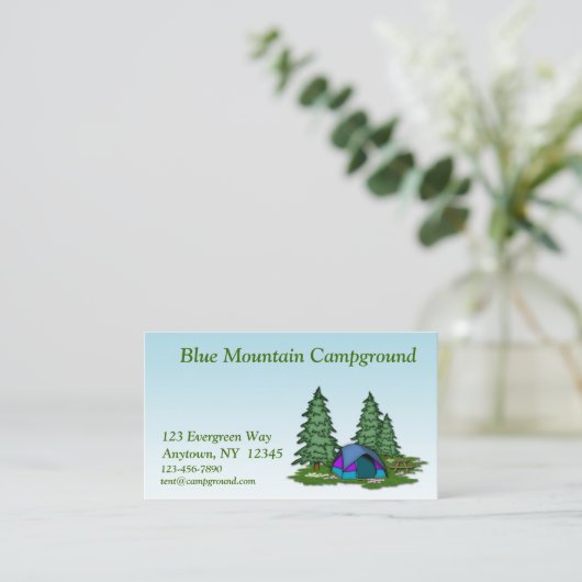 キャンプの名刺 名刺 (スタンド正面)