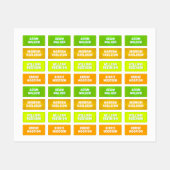 キャンプの名前ラベル（防水の衣類ラベル） ラベル (シート)