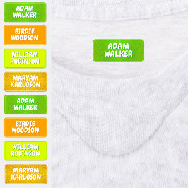 キャンプの名前ラベル（防水の衣類ラベル） ラベル