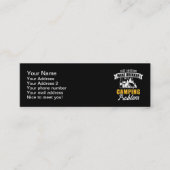 キャンプの問題で飲むワインはもう一つだ スキニー名刺 (正面)