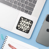 キャンプの女の子の旅行レトロなグルーヴ美学 シール (ノートパソコンとiPhone)