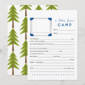 キャンプの手紙セット ノートカード (正面/裏面)