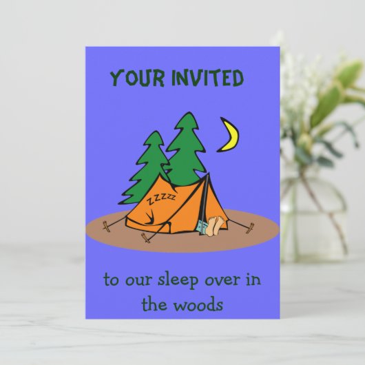 キャンプの招待 招待状 (スタンド正面)