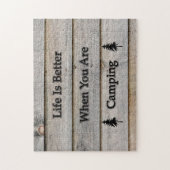 キャンプの方が生活が良い ジグソーパズル (縦)