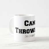 キャンプの時代遅れの(これはおそらくウォッカです)マグ コーヒーマグカップ (正面左)