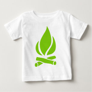 キャンプの火 ベビーTシャツ