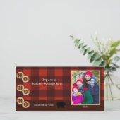 キャンプの素朴なくまの森の休日の写真は8x4を梳きます シーズンカード (スタンド正面)