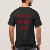 キャンプの血2007年 Tシャツ (裏面)