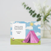 キャンプの誕生日のサンキューカード サンキューカード (スタンド正面)