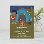 キャンプの誕生日の少年 招待状 (スタンド正面)
