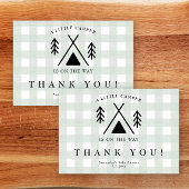 キャンプの赤ちゃんシャワー – ありがとう サンキューカード