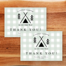 キャンプの赤ちゃんシャワー – ありがとう サンキューカード
