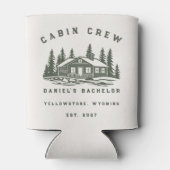 キャンプの週末 バチェラー・パーティー 個人名入り 缶クーラー (裏面)