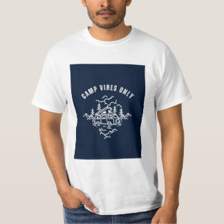 キャンプの雰囲気だけのデザイン Tシャツ