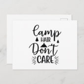 キャンプの髪は気に ポストカード (正面/裏面)
