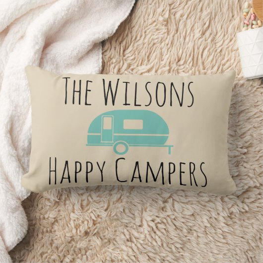 キャンプの"ご機嫌な人"のアクセントの枕 ランバークッション (ブランケット)