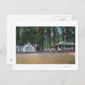 キャンプのCurryYosemiteの国立公園、カリフォルニアの眺め ポストカード (正面/裏面)