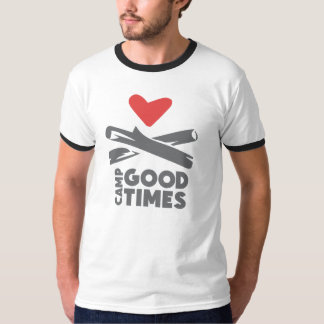 キャンプのGoodtimesの信号器T Tシャツ