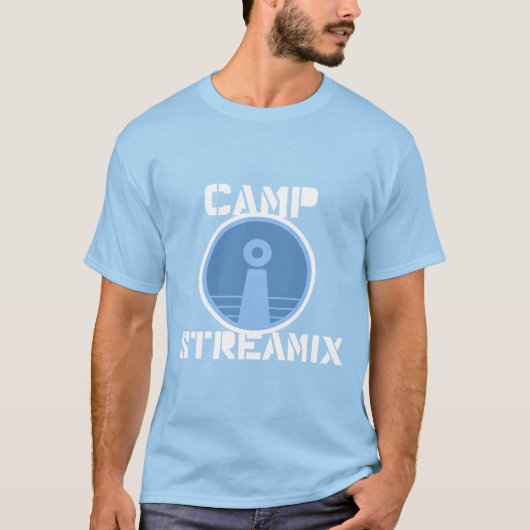 キャンプのStreamixのキャンピングカーのワイシャツ Tシャツ (正面)