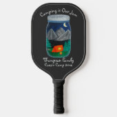 キャンプはジャムテントとジャーの山々 ピックルボールラケット (正面)