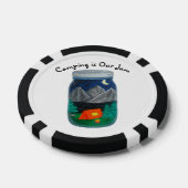 キャンプはジャムテントとジャーの山々 ポーカーチップ (シングル)