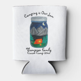 キャンプはジャムテントとジャーの山々 缶クーラー