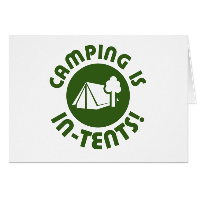 キャンプはテントにあります (正面横)