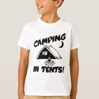 キャンプはテントのシャツ Tシャツ