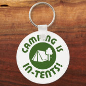 キャンプはテントの中 キーホルダー (正面)