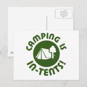 キャンプはテントの中 ポストカード (正面/裏面)