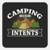 キャンプはテントアウトドアハイキングキャンプにある スクエアシール (正面)