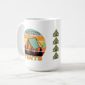 キャンプはテント内 コーヒーマグカップ (正面左)