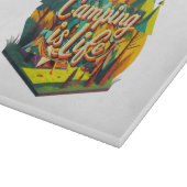 キャンプは人生だ カッティングボード (角)