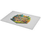 キャンプは人生だ カッティングボード (角)