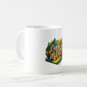 キャンプは人生 コーヒーマグカップ (正面左)