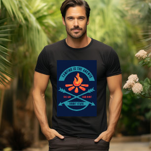 キャンプは冷たい空気と暗い夜の答えである Tシャツ