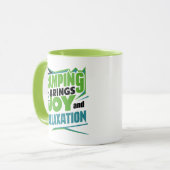 キャンプは喜びとくつろぎをもたらす マグカップ (正面左)