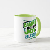 キャンプは喜びとくつろぎをもたらす マグカップ (正面右)