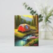 キャンプは多くの国で夏の象徴である サンキューカード (スタンド正面)