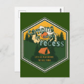 キャンプは大人のくぼみ遊だ ポストカード (正面/裏面)