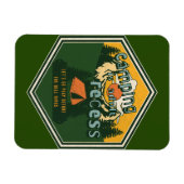 キャンプは大人のくぼみ遊だ マグネット (横)