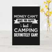 キャンプは幸せな贈り物になる カード (黄色い花)