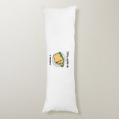 キャンプは私のキャンプ用テントで幸せな場所です ボディピロー (正面縦)